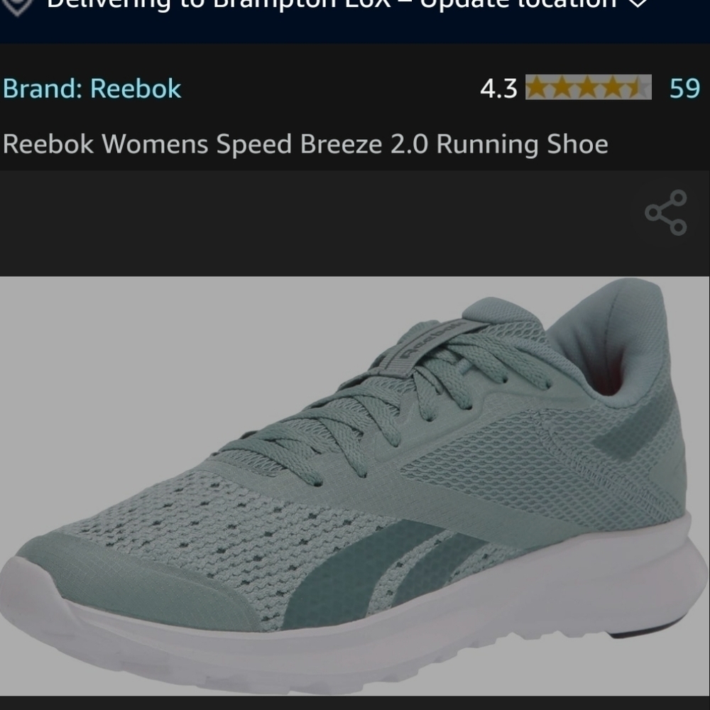 Reebok Womens Speed Breeze 2.0 Running Shoe new 6